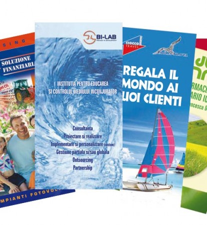 Stampa 5.000 pieghevoli a 3 ante 